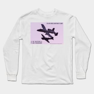 1-sided P-40 and A-10 color Long Sleeve T-Shirt